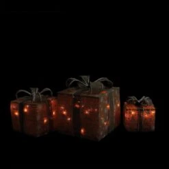 Northlight 11.75 In. Christmas Outdoor Decorations Lighted Natural Snowflake Burlap Gift Boxes (3-Pack) 6 Northlight 11.75 In. Christmas Outdoor Decorations Lighted Natural Snowflake Burlap Gift Boxes (3-Pack) -Christmas Decor Shop northlight christmas yard decorations 32283244 c3 1000