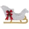 Northlight 30.25in. LED Lighted Glittery White Sleigh Outdoor Christmas Decoration -Christmas Decor Shop northlight christmas yard decorations 35250574 64 1000