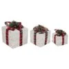 Northlight Lighted Textured And Plaid Gift Boxes Outdoor Decorations-Warm White-Set Of 3 2 Northlight Lighted Textured And Plaid Gift Boxes Outdoor Decorations-Warm White-Set Of 3 -Christmas Decor Shop northlight christmas yard decorations 35250579 64 1000