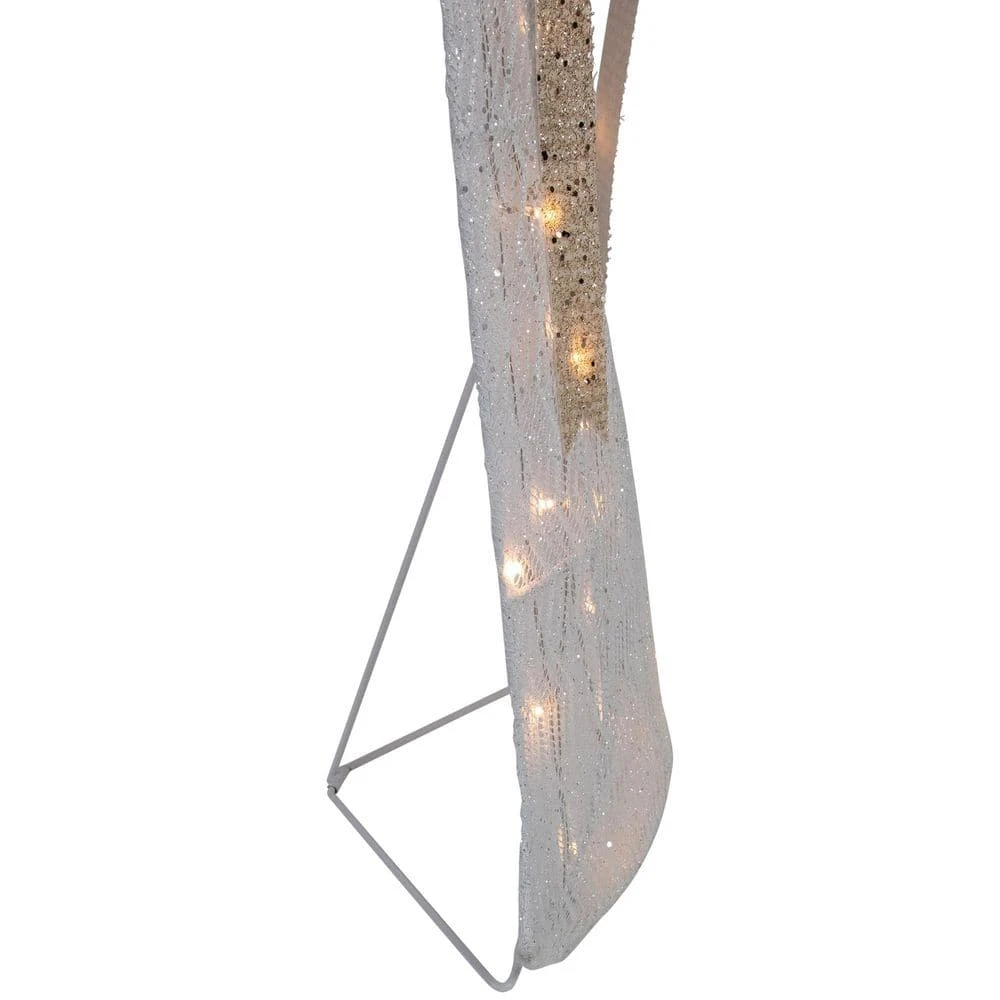 Northlight 49.25 In. LED Lighted White And Gold Angel Christmas Decoration 7 Northlight 49.25 In. LED Lighted White And Gold Angel Christmas Decoration - Image 5