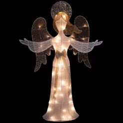 Northlight 49.25 In. LED Lighted White And Gold Angel Christmas Decoration 15 Northlight 49.25 In. LED Lighted White And Gold Angel Christmas Decoration -Christmas Decor Shop northlight christmas yard decorations 35250592 76 1000