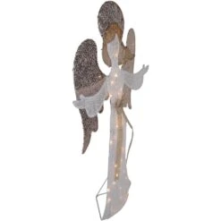 Northlight 49.25 In. LED Lighted White And Gold Angel Christmas Decoration 14 Northlight 49.25 In. LED Lighted White And Gold Angel Christmas Decoration -Christmas Decor Shop northlight christmas yard decorations 35250592 fa 1000