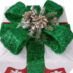 Northlight Set Of 3 Lighted Red With White Snowflakes Gift Boxes Christmas Decorations -Christmas Decor Shop northlight christmas yard decorations 35250595 fa 1000