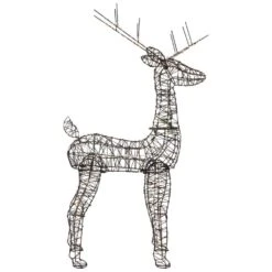 Northlight 45.5 In. LED Lighted Rattan Deer Outdoor Christmas Decoration -Christmas Decor Shop northlight christmas yard decorations 35252093 1f 1000