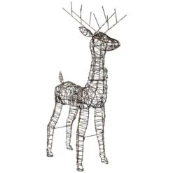 Northlight 45.5 In. LED Lighted Rattan Deer Outdoor Christmas Decoration -Christmas Decor Shop northlight christmas yard decorations 35252093 4f 1000