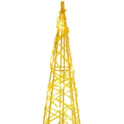 Northlight LED Lighted Twinkle Outdoor Christmas Cone Trees-39.5in.-Gold-Set Of 3 -Christmas Decor Shop northlight christmas yard decorations 35681661 1f 1000