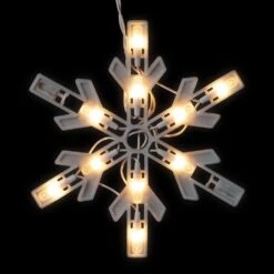 Northlight 100 Clear Twinkling Snowflake Icicle Christmas Lights-8.6 Ft White Wire -Christmas Decor Shop northlight icicle lights 32912641 44 1000