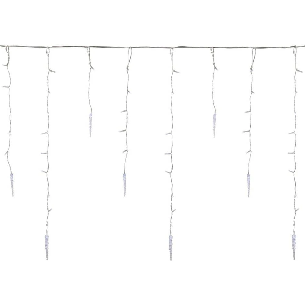 Northlight LED Ice Pillars Christmas Icicle Light Set-Pure White-29 Ft. Clear Wire-360ct 5 Northlight LED Ice Pillars Christmas Icicle Light Set-Pure White-29 Ft. Clear Wire-360ct - Image 3
