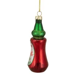 Northlight 4 In. Red And Green Glass Bottle Of Hot Sauce Christmas Ornament -Christmas Decor Shop northlight single christmas ornaments 34294705 4f 1000