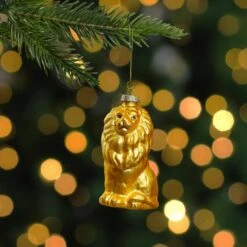 Northlight 4.25 In. Yellow And Gold Glass Lion Christmas Ornament -Christmas Decor Shop northlight single christmas ornaments 34294735 31 1000