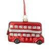 Northlight 3.75 In. Red And Silver Double Decker Bus Glass Christmas Ornament -Christmas Decor Shop northlight single christmas ornaments 34294780 64 1000