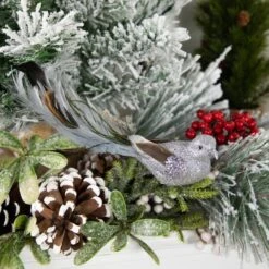 Northlight 8 In. Silver Glitter Embellished Bird With Feathers Clip On Christmas Ornament 11 Northlight 8 In. Silver Glitter Embellished Bird With Feathers Clip On Christmas Ornament -Christmas Decor Shop northlight single christmas ornaments 34300533 31 1000