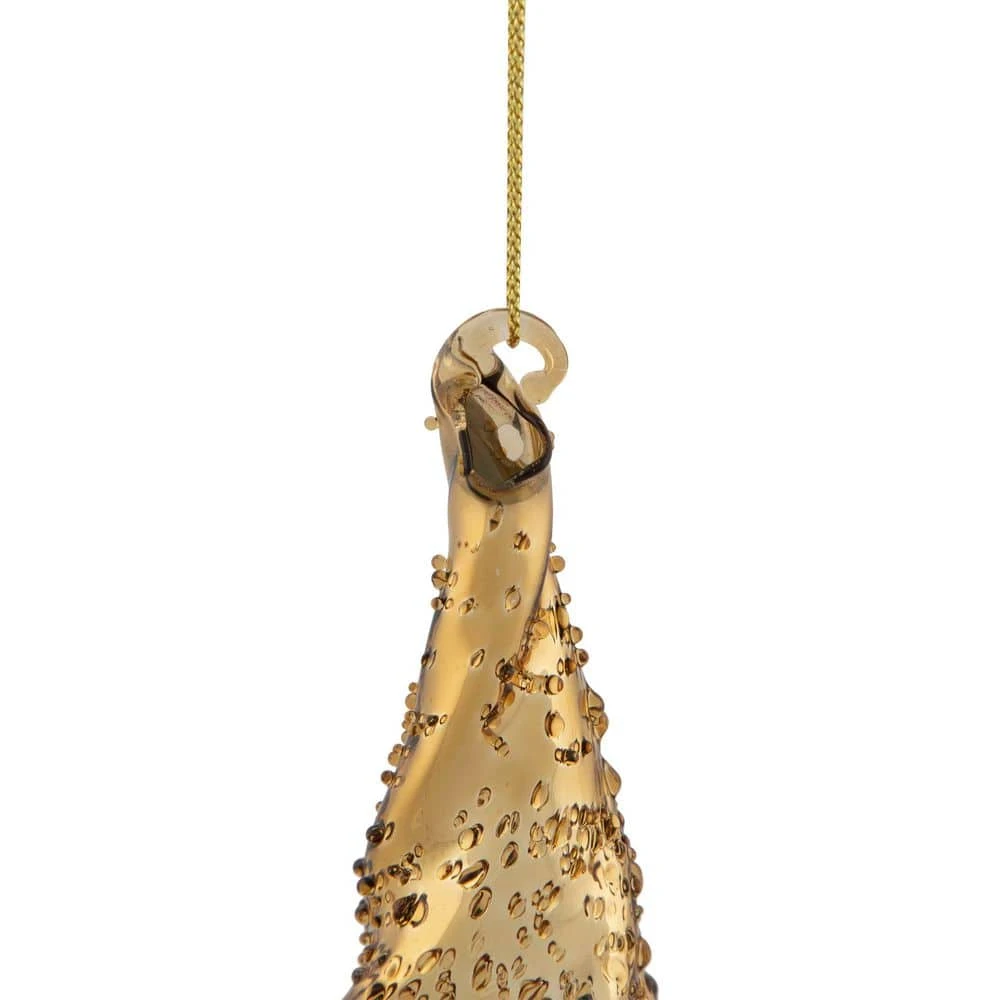 Northlight 8.25 In. Shiny Gold Textured Finial Christmas Ornament 7 Northlight 8.25 In. Shiny Gold Textured Finial Christmas Ornament - Image 5