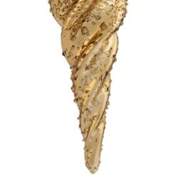 Northlight 8.25 In. Shiny Gold Textured Finial Christmas Ornament 16 Northlight 8.25 In. Shiny Gold Textured Finial Christmas Ornament -Christmas Decor Shop northlight single christmas ornaments 34314314 76 1000