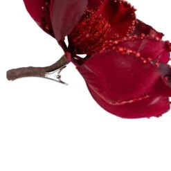 Northlight 7 In. Red Magnolia Christmas Ornament With Clip 7 Northlight 7 In. Red Magnolia Christmas Ornament With Clip -Christmas Decor Shop northlight single christmas ornaments 34314352 4f 1000
