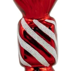 Northlight 4 In. Shiny Red And White Glittered Candy Christmas Glass Ornaments (Set Of 2) 12 Northlight 4 In. Shiny Red And White Glittered Candy Christmas Glass Ornaments (Set Of 2) -Christmas Decor Shop northlight single christmas ornaments 35699476 44 1000