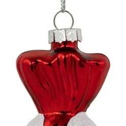 Northlight 4 In. Shiny Red And White Glittered Candy Christmas Glass Ornaments (Set Of 2) 13 Northlight 4 In. Shiny Red And White Glittered Candy Christmas Glass Ornaments (Set Of 2) -Christmas Decor Shop northlight single christmas ornaments 35699476 fa 1000