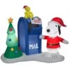 Peanuts 5.6 Ft. Pre-lit Inflatable Airblown Snoopy And Woodstock With Mailbox Scene -Christmas Decor Shop peanuts christmas inflatables 116903 64 1000