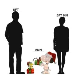 Peanuts 26 In. 2D Pre-Lit Yard Art Animated Snoopy And Woodstock On Gift 7 Peanuts 26 In. 2D Pre-Lit Yard Art Animated Snoopy And Woodstock On Gift -Christmas Decor Shop peanuts christmas yard decorations 16249 l2d myt 4f 1000