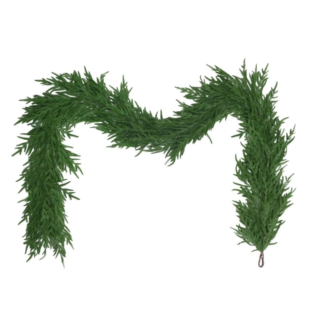 20 Ft. X 10 In. Soft PE Artificial Christmas Garland 3 20 Ft. X 10 In. Soft PE Artificial Christmas Garland