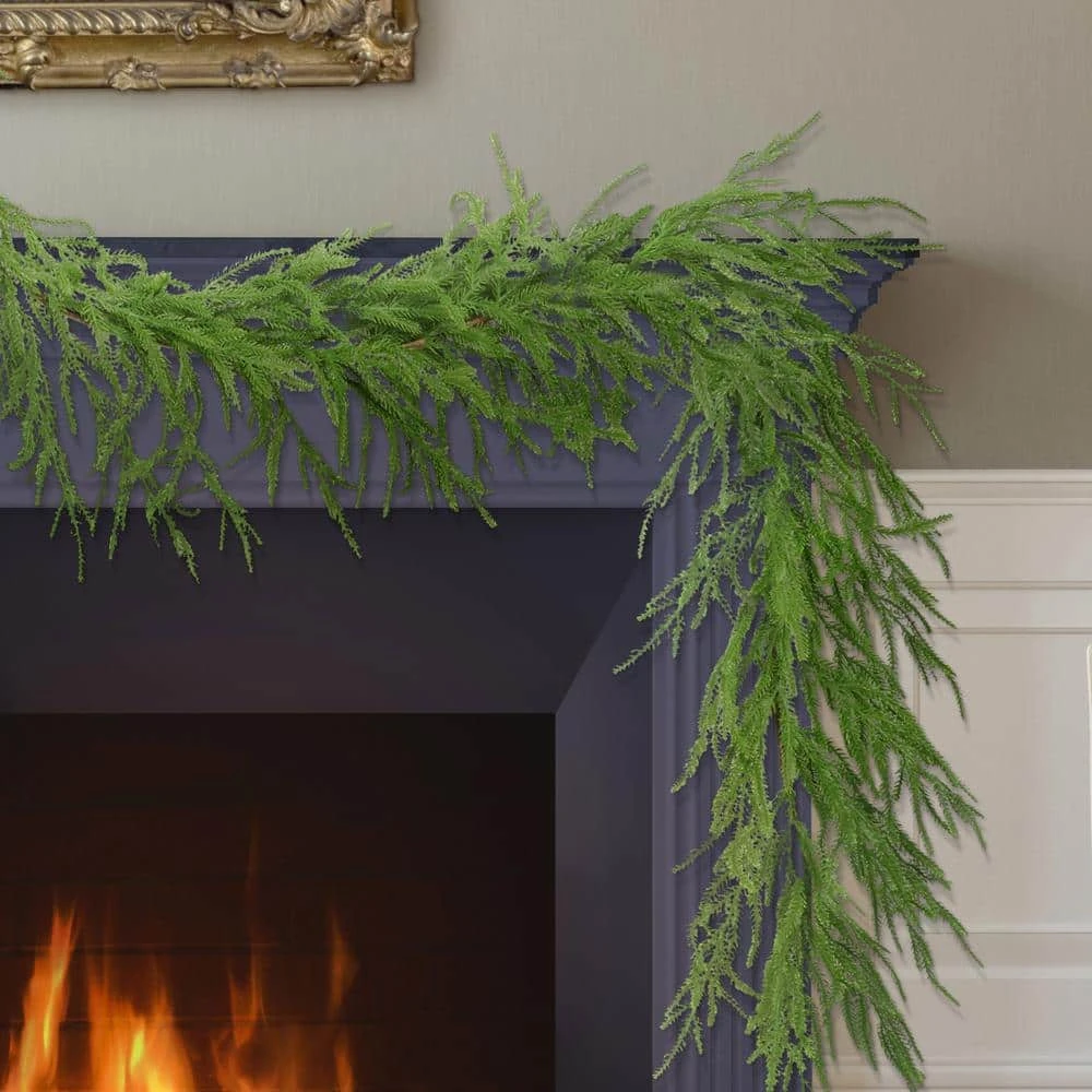 9 Ft. Green Unlit Decorated Artificial Christmas Garland 5 9 Ft. Green Unlit Decorated Artificial Christmas Garland - Image 3