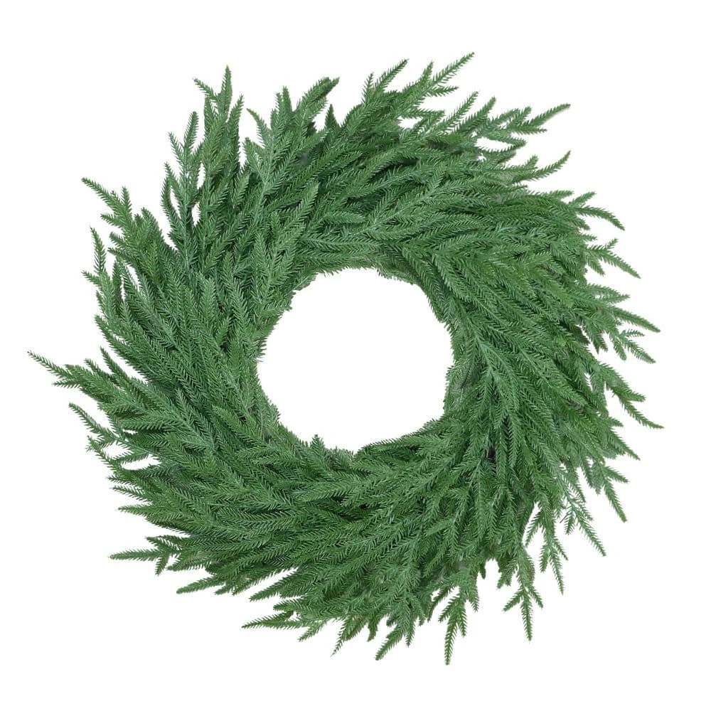 24 In. Soft PE Artificial Christmas Wreath 3 24 In. Soft PE Artificial Christmas Wreath