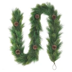 9 Ft. X 10 In. Artificial Christmas Garland Adorned With Pinecones