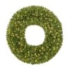 60 In. Pre-Lit Artificial Utah Spruce Artificial Christmas Wreath With 210 Warm White LED Lights 2 60 In. Pre-Lit Artificial Utah Spruce Artificial Christmas Wreath With 210 Warm White LED Lights -Christmas Decor Shop puleo international christmas garland 5990 w60lw5k210 64 1000