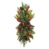 28 In. Pre-Lit Adorned Battery-Operated Artificial Christmas Swag -Christmas Decor Shop puleo international christmas swag 51021 st28lw07 bo 64 1000