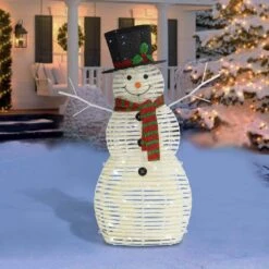 48 In. Prelit Indoor/Outdoor Christmas Snowman -Christmas Decor Shop puleo international christmas yard decorations 315 yd4649l 31 1000