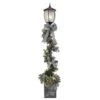 7 Ft. Pre-Lit Artificial Adorned Lamp Post With 200 Branch Tips And LED Lights -Christmas Decor Shop puleo international christmas yard decorations 5991 lp70lw05 64 1000