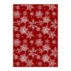 Christmas 6 Ft. X 9 Ft. Red Snowflakes Area Rug -Christmas Decor Shop red haiimeid christmas doormats x24iu0046h 169 64 1000