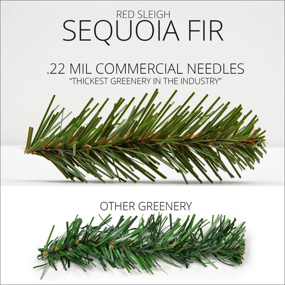9 Ft. Pre-Lit LED Artificial Sequoia Fir Commercial Christmas Garland With 100 Warm White Lights 7 9 Ft. Pre-Lit LED Artificial Sequoia Fir Commercial Christmas Garland With 100 Warm White Lights - Image 5
