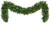 9 Ft. Pre-Lit LED Artificial Oregon Fir Commercial Christmas Garland With 100 Lights -Christmas Decor Shop red sleigh christmas garland 73912 64 1000