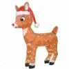 3 Ft LED With Santa Hat -Christmas Decor Shop rudolph christmas yard decorations 20341 thd 64 1000