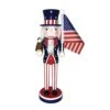 14 In. Stars And Stripes Nutcracker With Flag -Christmas Decor Shop santa s workshop christmas figurines 70966 64 1000