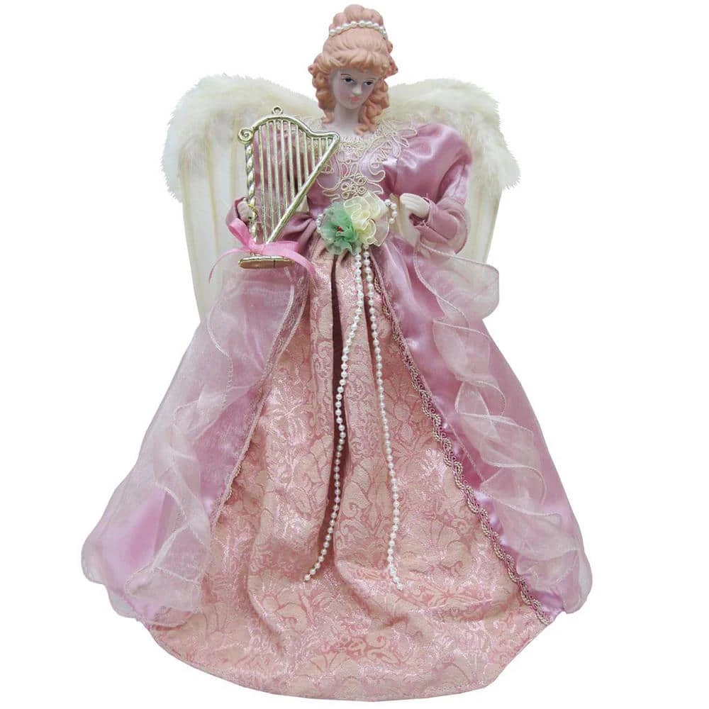 16 In. Mauve Victorian Angel Tree Topper 3 16 In. Mauve Victorian Angel Tree Topper