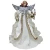 16 In. Silver Elegance Angel Tree Topper -Christmas Decor Shop santa s workshop christmas tree toppers 3147 64 1000