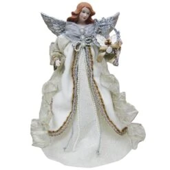 16 In. Silver Elegance Angel Tree Topper