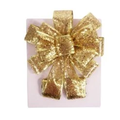 Burlap/PVC Christmas Treetopper Bow 11 In. X 31 In. 7 Burlap/PVC Christmas Treetopper Bow 11 In. X 31 In. -Christmas Decor Shop santaland christmas tree toppers 83407g 4f 1000