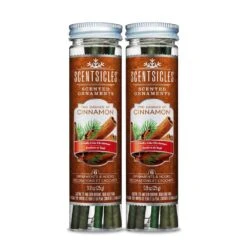 Scented Ornaments, 6ct Bottle, 2 Dashes Of Cinnamon, Fragrance-Infused Paper Sticks, 2 Pack