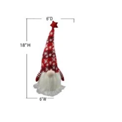 12 In. Christmas Gnome Plush With LED Ornament Home Decor (Set Of 2) -Christmas Decor Shop single christmas ornaments abn5d007 rdgy 1f 1000
