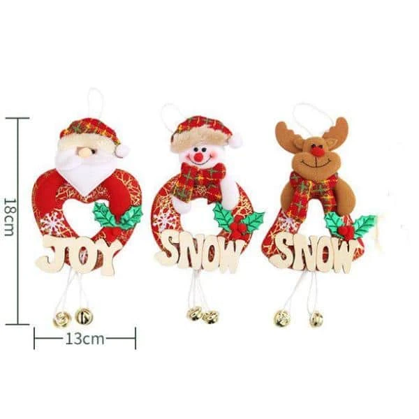 Christmas Tree Hanging Toy Doll Santa Snowman Reindeer Pedent Christmas Ornament Hanging Party Home Office Decor 4 Christmas Tree Hanging Toy Doll Santa Snowman Reindeer Pedent Christmas Ornament Hanging Party Home Office Decor - Image 2