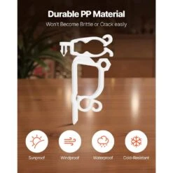 Christmas Light Clips 200 Pack Weatherproof Holiday Outdoor Lighting Hanging Hooks Mount To Shingles And Gutters -Christmas Decor Shop skyshalo christmas light accessories sddxjjszjx00ti5el001v0 s804 4f 1000