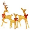 54 In. 3-Pieces Outdoor Christmas Decoration Reindeer Family Yard Decoration With Warm White LED Lights -Christmas Decor Shop starfree christmas yard decorations hoxsod0103gld 64 1000