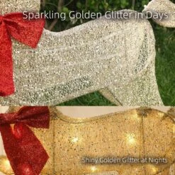 54 In. 3-Pieces Outdoor Christmas Decoration Reindeer Family Yard Decoration With Warm White LED Lights 16 54 In. 3-Pieces Outdoor Christmas Decoration Reindeer Family Yard Decoration With Warm White LED Lights -Christmas Decor Shop starfree christmas yard decorations hoxsod0103gld a0 1000