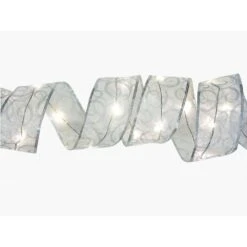 12 Ft. 36-LED White Ribbon Lights -Christmas Decor Shop starlite creations christmas garland rl34 w012 a c3 1000