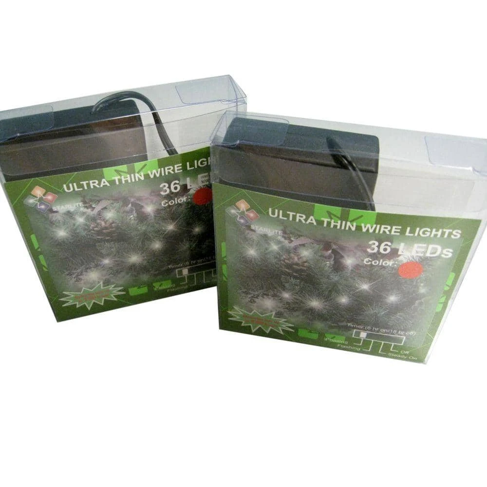 9 Ft. 36-Light Battery Operated LED Red Ultra Slim Wire (Bundle Of 2) 5 9 Ft. 36-Light Battery Operated LED Red Ultra Slim Wire (Bundle Of 2) - Image 3