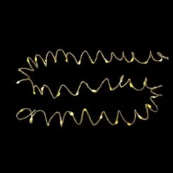 12 Ft. Pre-Lit LED Battery Operated Gold Single Braided Garland (Bundle Of 2)