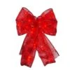 9 In. 36-Light Battery Operated LED Red Everyday Bow -Christmas Decor Shop starlite creations christmas tree ribbon eb03 r006 a1 64 1000